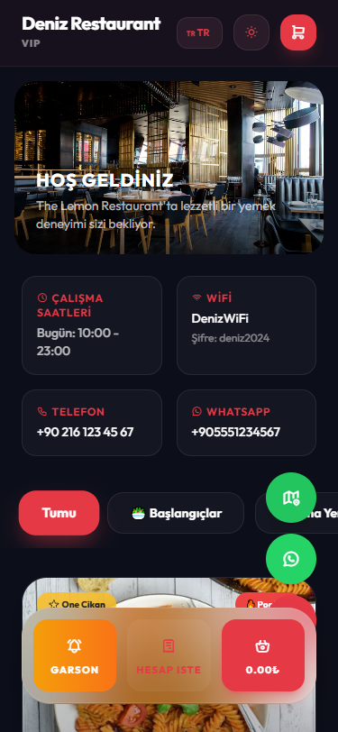QR Restoran - Akıllı Menü ve Sipariş Yönetimi