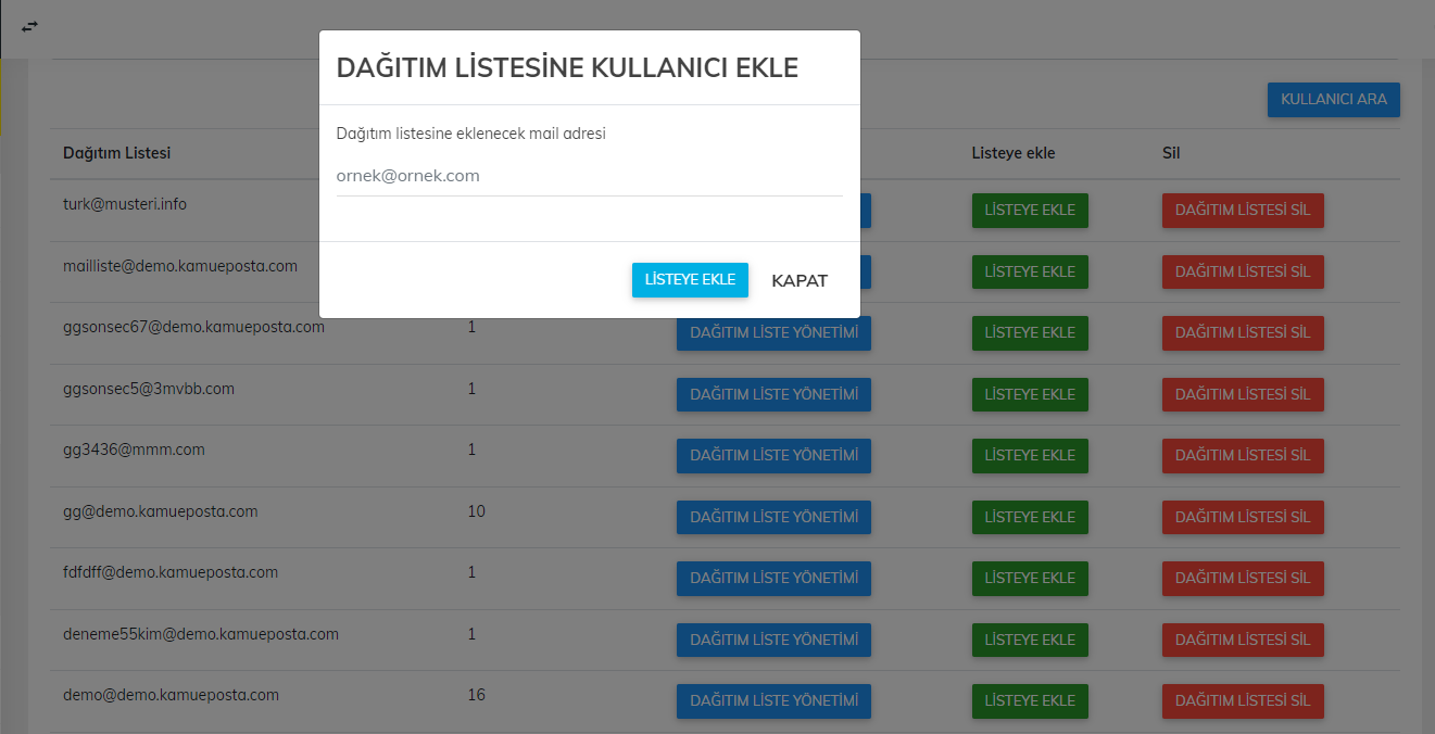 Zimbra Gelişmiş Yönetim Paneli